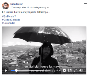 En "Galicia siempre llueve..,", por RaFA dURÁN